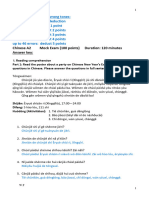 Chinese A2 Mock Exam (With Answer)