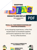 Shopping Ideas: Insights and Reflection
