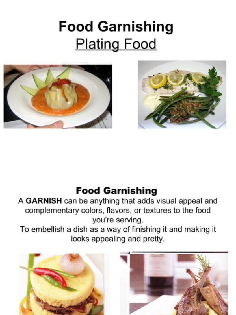 Lesson 3 Food Plating | PDF