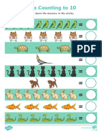 Pets Counting Sheet 1-10