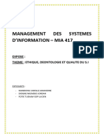 Management Des Systemes Dinformation - Expose