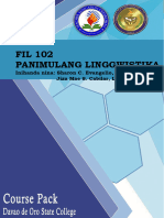 Course Pack - Fil 102