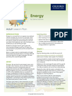 Energy Adult Lesson Plan