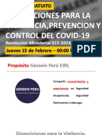 Diapositivas Webinar. Disposiciones para La Vigilancia, Prevencion y Control Del Covid-19