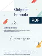 Midpoint Formula