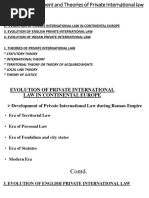 2historical Development and Theories of Private International Law