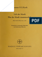 Lob Der Musik Was Die Musik Zusammenhält - Koch, Johannes Hermann Ernst - 1967 - Kassel - Nagel - 0a