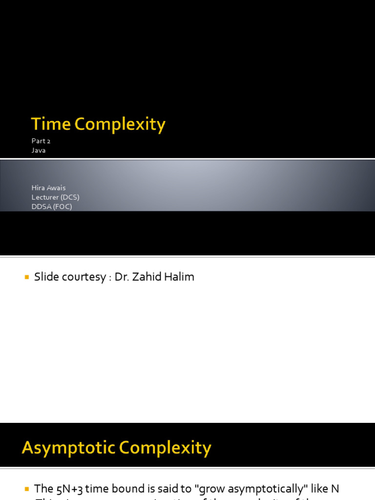 Time Complexity - Part 2 - Java | PDF