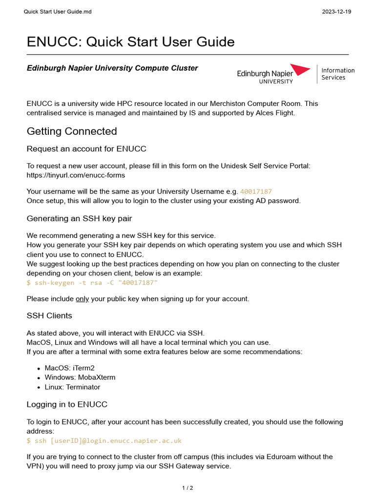 ENUCC Quick Start User Guide | PDF | Computers