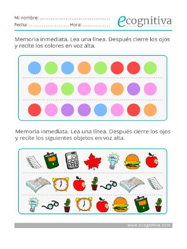 Atividade Memória | PDF