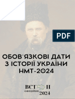 Обов'язкові дати з історії України на НМТ 2024