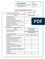 Fiche de Critères de Selection Pour L'achat D'un Analyseur AIA CL-320
