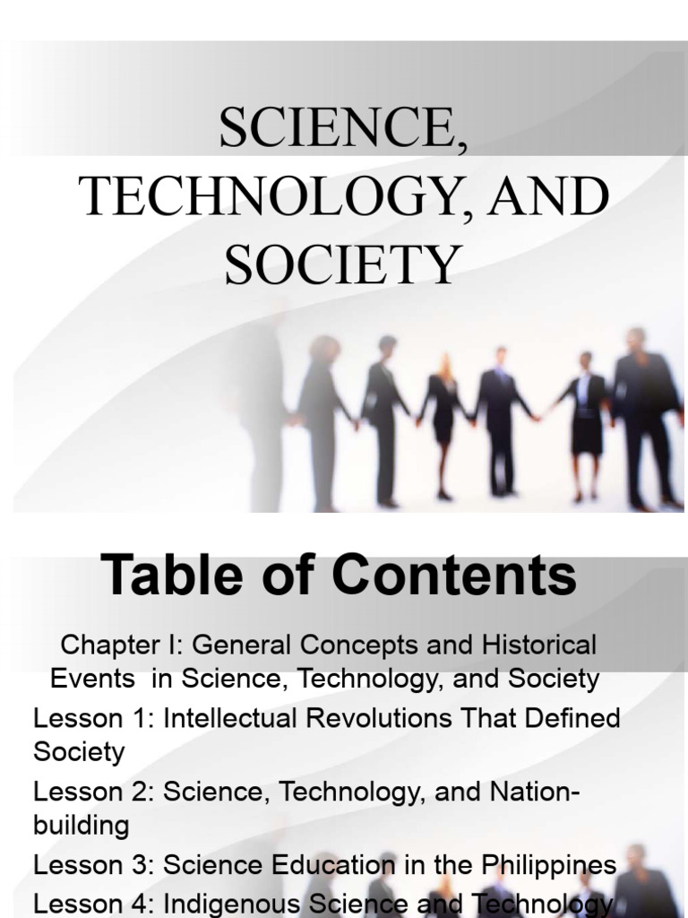 Science Technology and Society Chapter 1 | PDF | Science | Science ...
