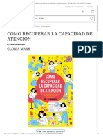 Como Recuperar La Capacidad de Atencion - Gloria Mark - Tendencias - Casa Del Libro Colombia