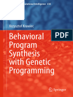 Behavioral Program Synthesis With Genetic Programming: Krzysztof Krawiec