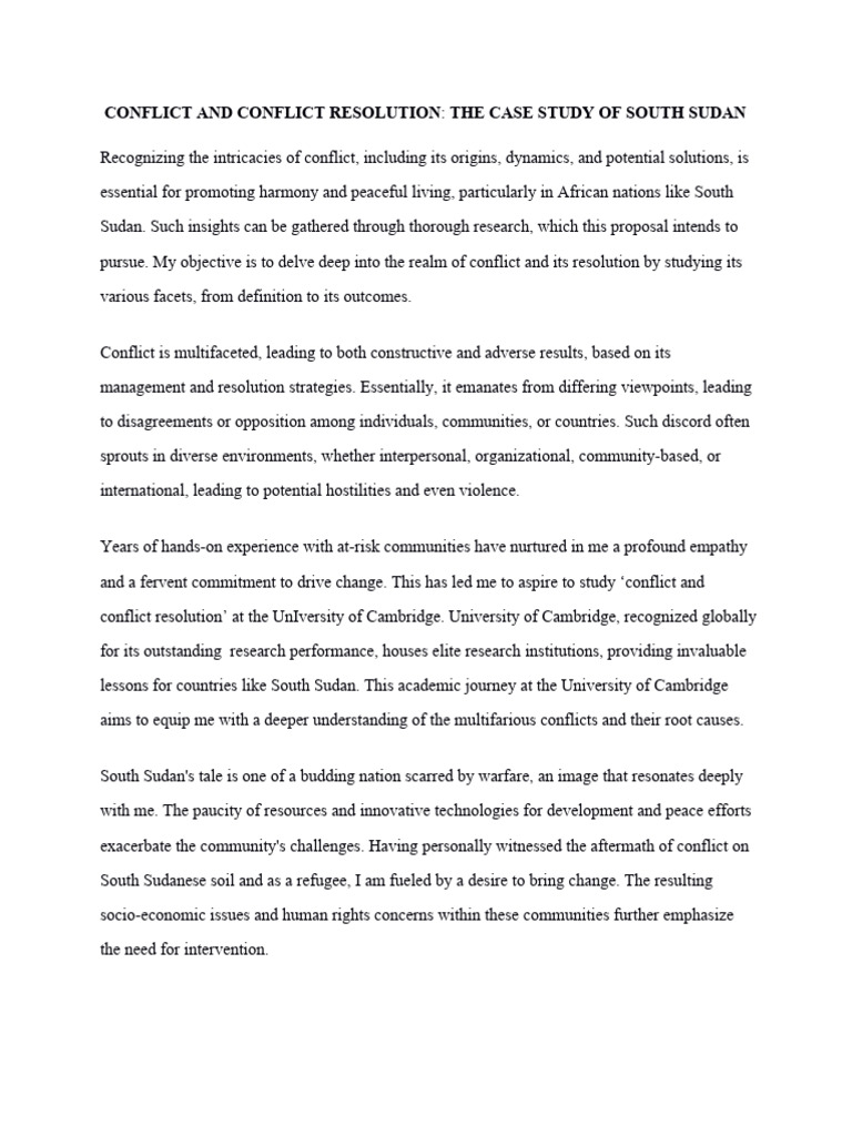 Research Proposal-1 | PDF | Conflict Resolution | Mediation - Professional Career Proposal For Conflict Resolution Position