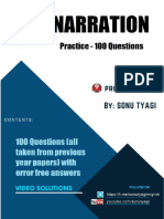 NARRATION - 100 Questions - Practice Set 