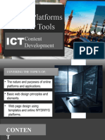 Online Platforms As For Tools: Content Development