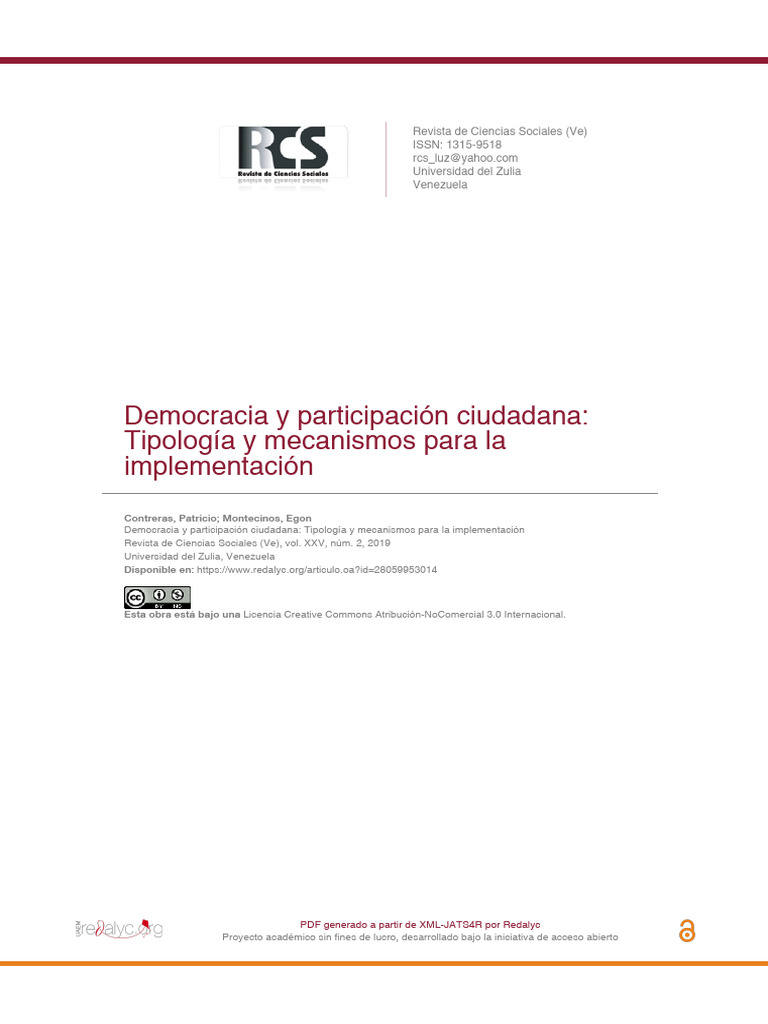 Mecanismos de Participación Ciudadana en Democracia | PDF | Democracia ...