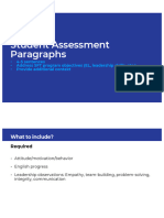 Student Assessment Guide