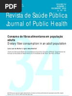 Consumo de Fibras Aliment Ares Em Populacao