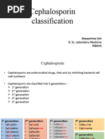 Generations of Cephalosporins With Mnemonics | PDF