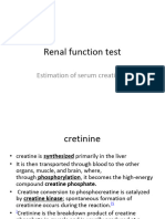 ESTIMATION OF Creatinine 