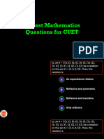 25 Best Mathematics Questions For CUET