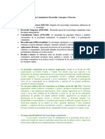 Línea de Tiempo, Introducción A La Psicología Comunitaria: Desarrollo, Conceptos y Procesos. Maritza Montero.