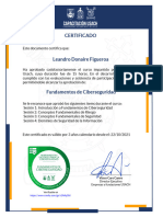 Ciberseguridad Certificado