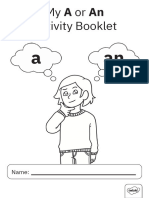 Using A or An Activity Booklet PDF