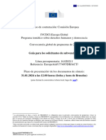 Guía para Los Solicitantes de Subvenciones