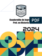 Cuadernillo Ingreso Prof. en Historia 2024 Ok