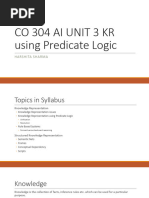 UNIT 3 KR Predicate Logic