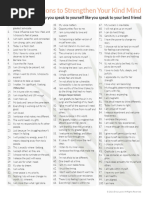 101 Positive Affirmations for Self-Love | PDF | Thought | Love