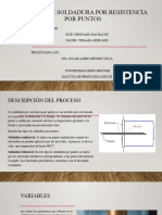 Proceso de Soldadura Por Resistencia Por Puntos