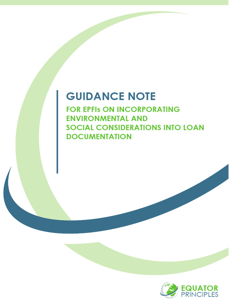 EPFIs Guidance on Environmental Loan Terms | PDF | Risk | Loans
