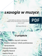 Ekologia W Muzyce