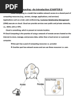 CHAP - I (Cloud Computing)
