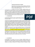 PRESUPUESTOS PROCESALES DEL AMPARO Miguel