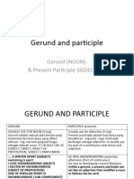 Gerund and Participle