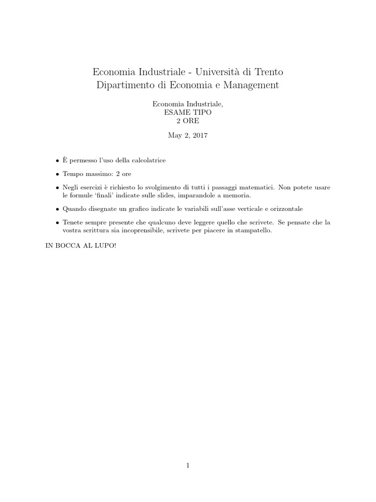 Mock Exam (2017) | PDF