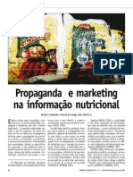 Propaganda e Marketing Na Informacao Nutricional