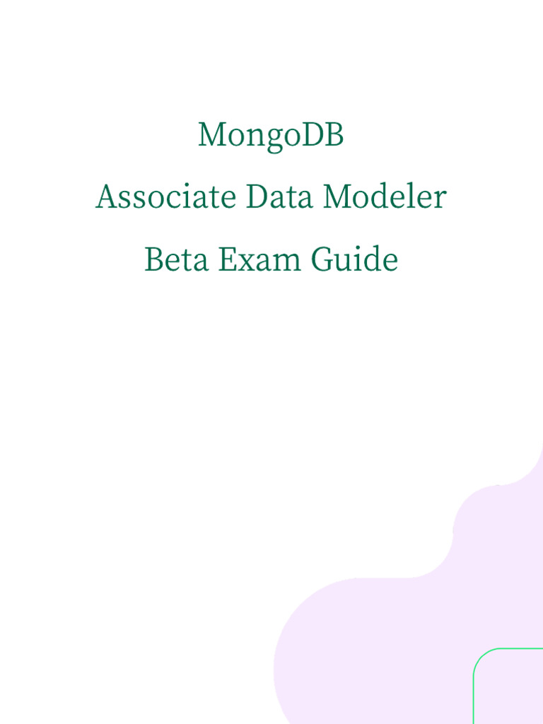 MongoDB Associate Data Modeler Exam Guide | PDF