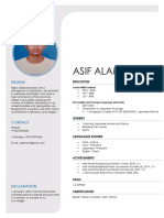 Asif Alam: Profile