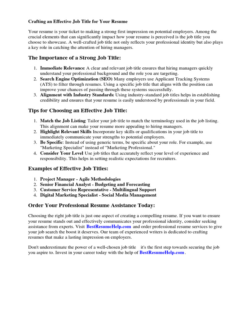 job-title-in-resume-pdf