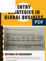 Entry Strategies in Global Business