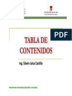 03.2 Tabla de Contenidos