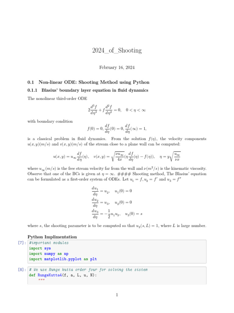 2024 of Shooting | PDF | Ordinary Differential Equation | Mathematics ...