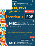 Webinars MIC Como Redactar Su Objetivo General